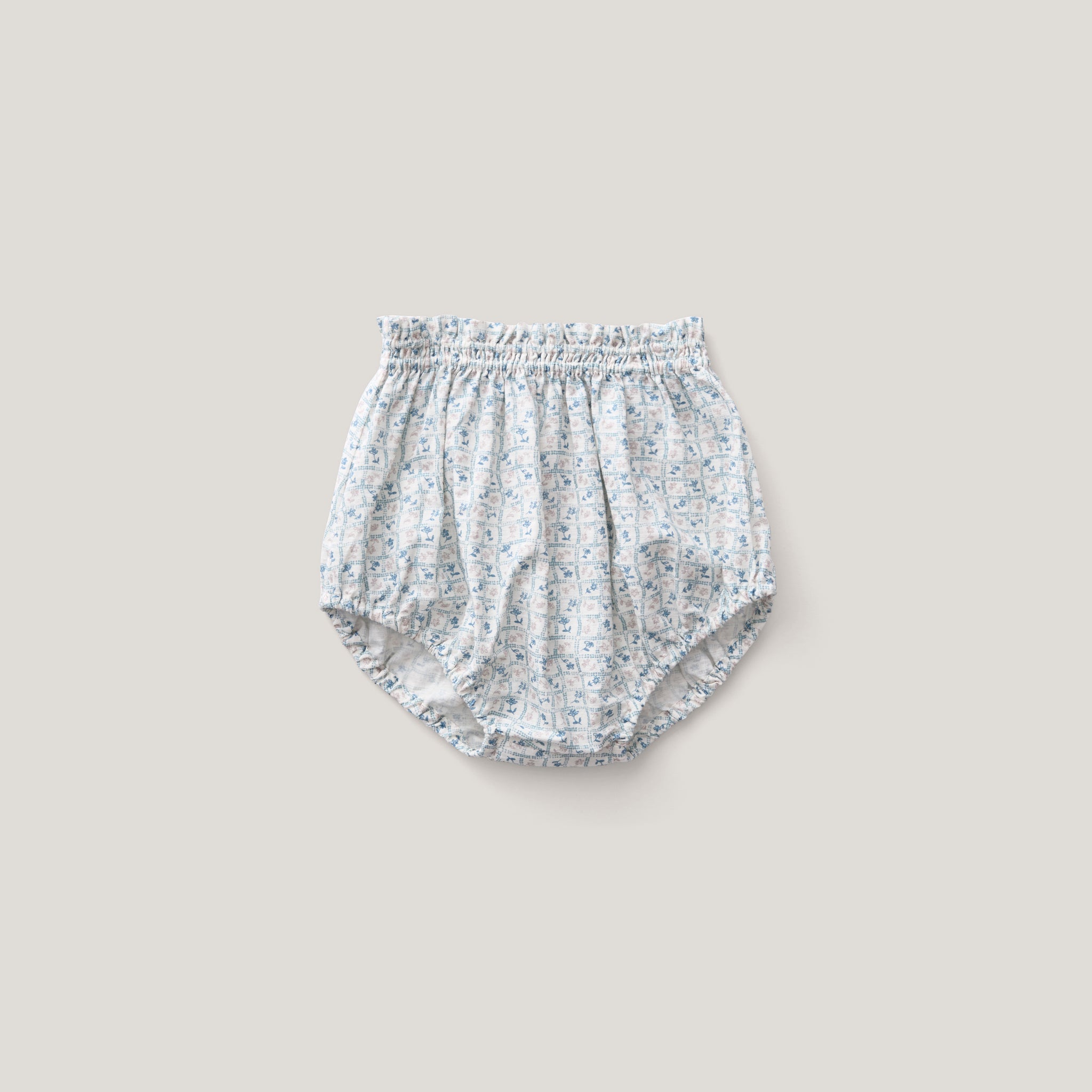 Flower Press Print, Azul