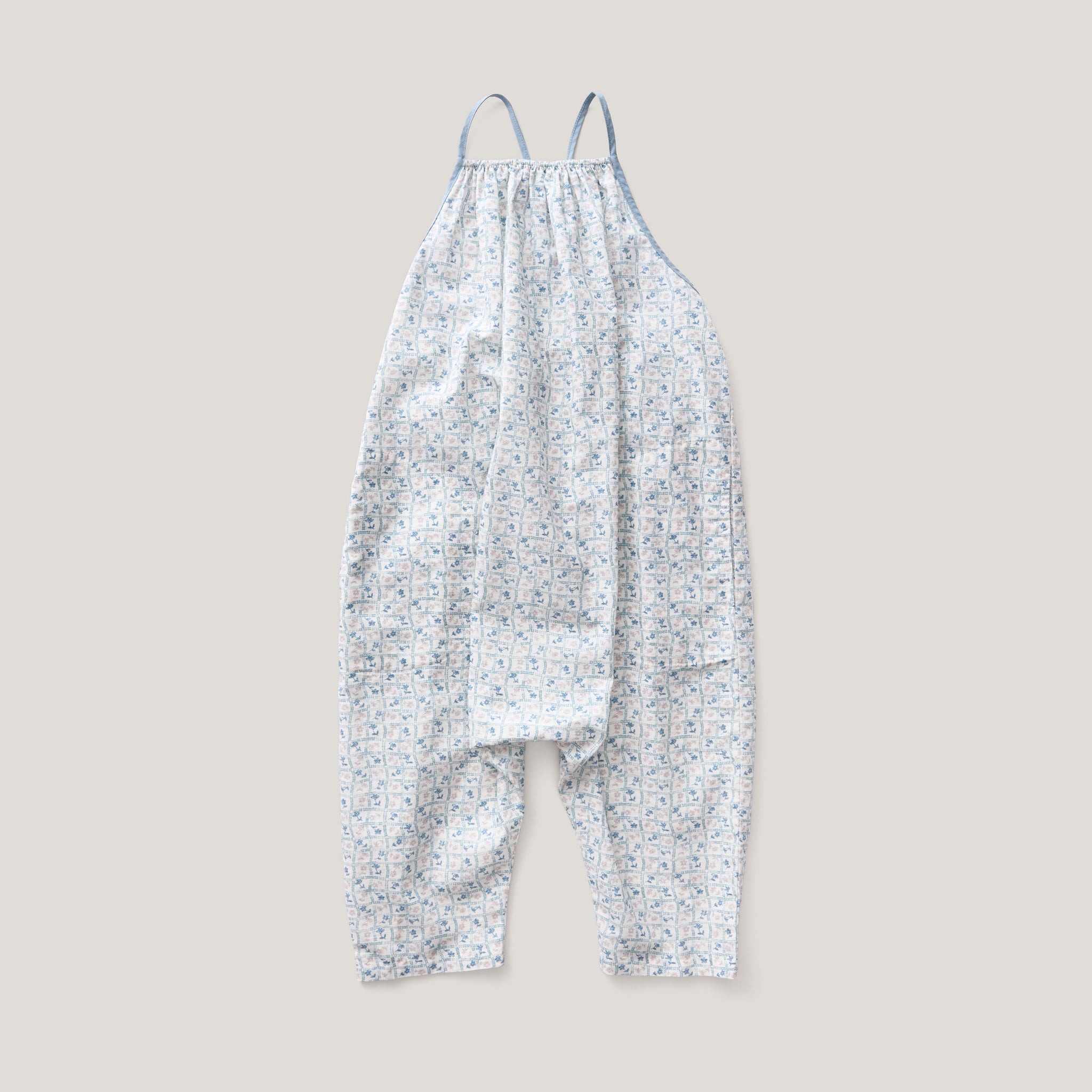 Flower Press Print, Azul
