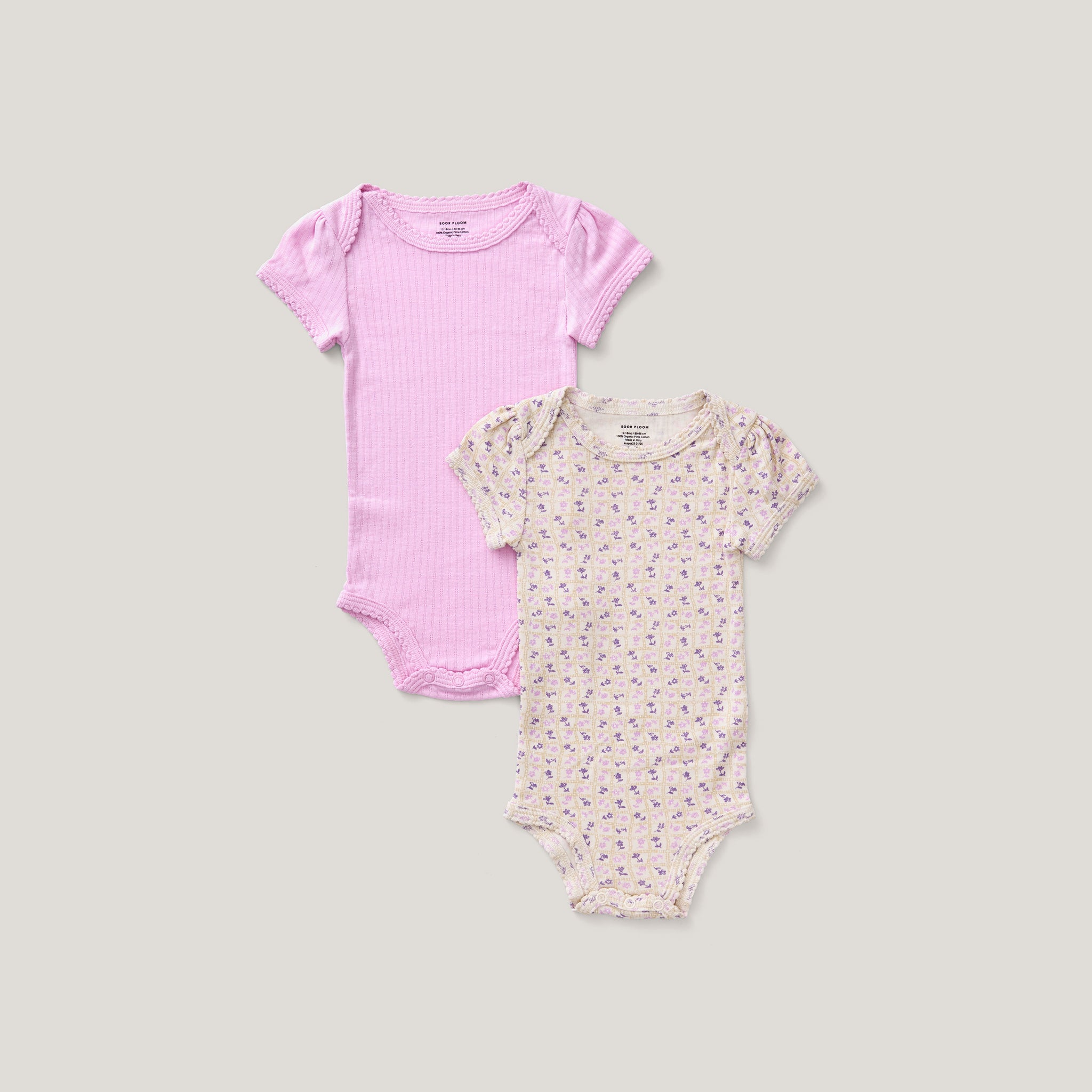 Bubble Pointelle / Flower Press Print, Soy