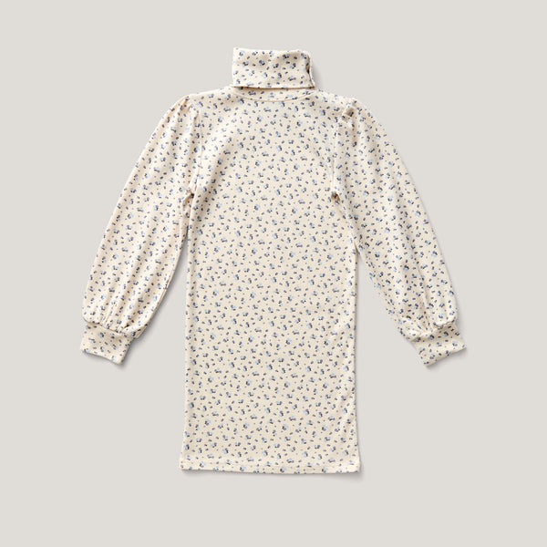 Pouf Turtleneck Dress