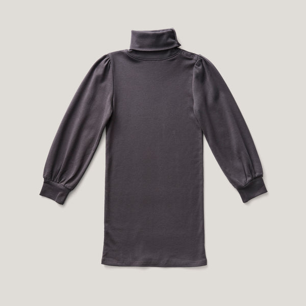 Pouf Turtleneck Dress