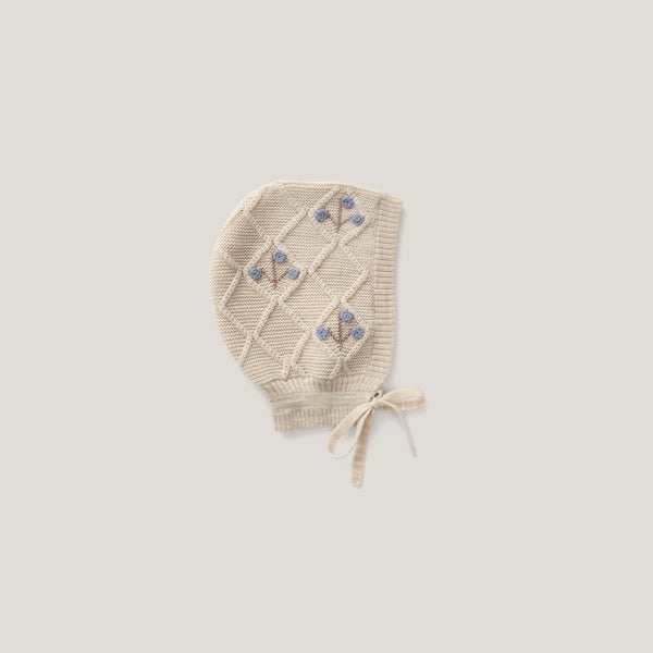 Baby Hoodie, Linen / Powder