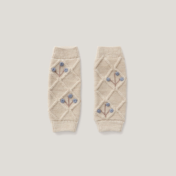Baby Legwarmer, Linen / Powder