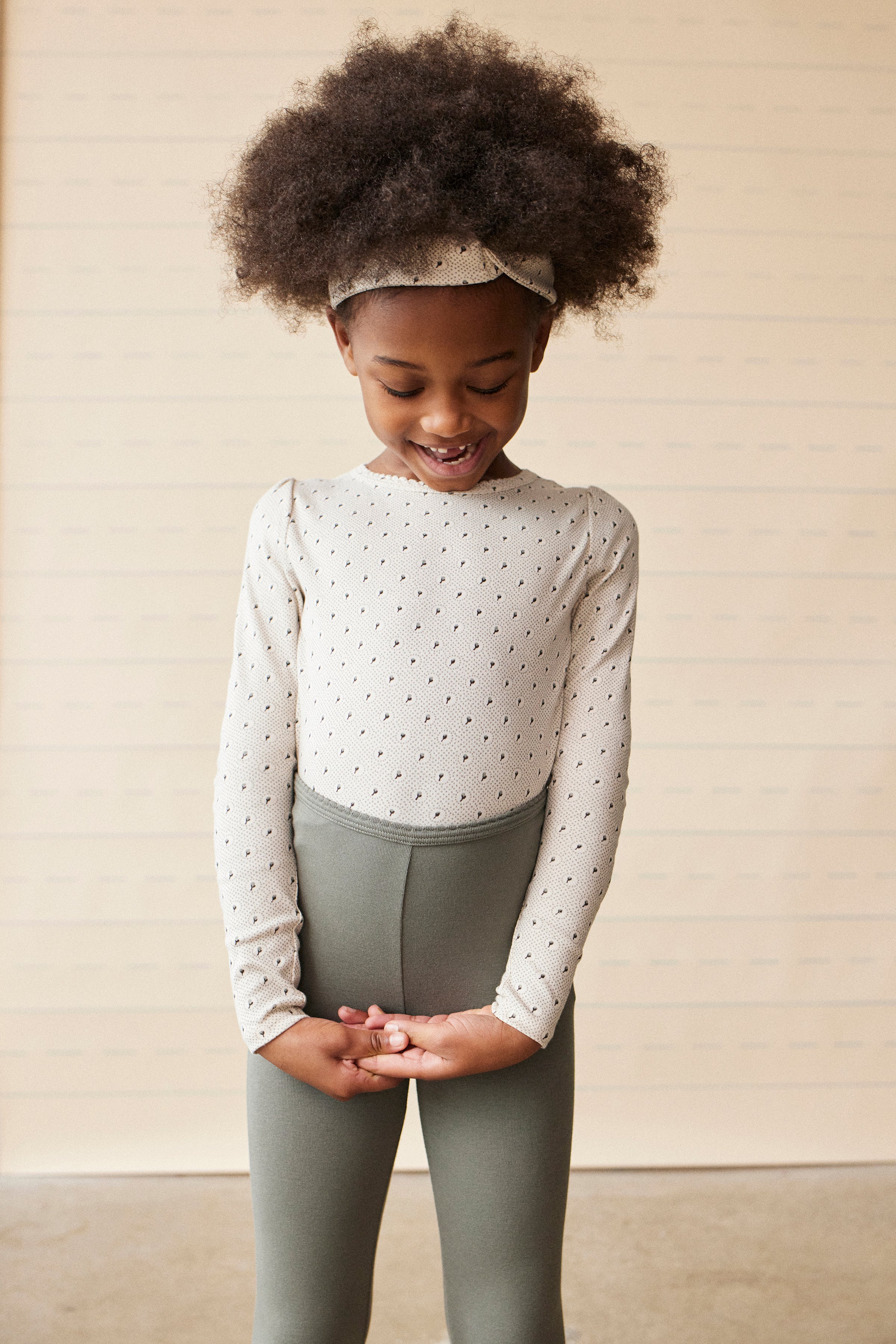 Pouf Tee, Circle Dot Print, Moonstone – Soor Ploom