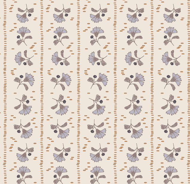 Thistle Print, Bergamot