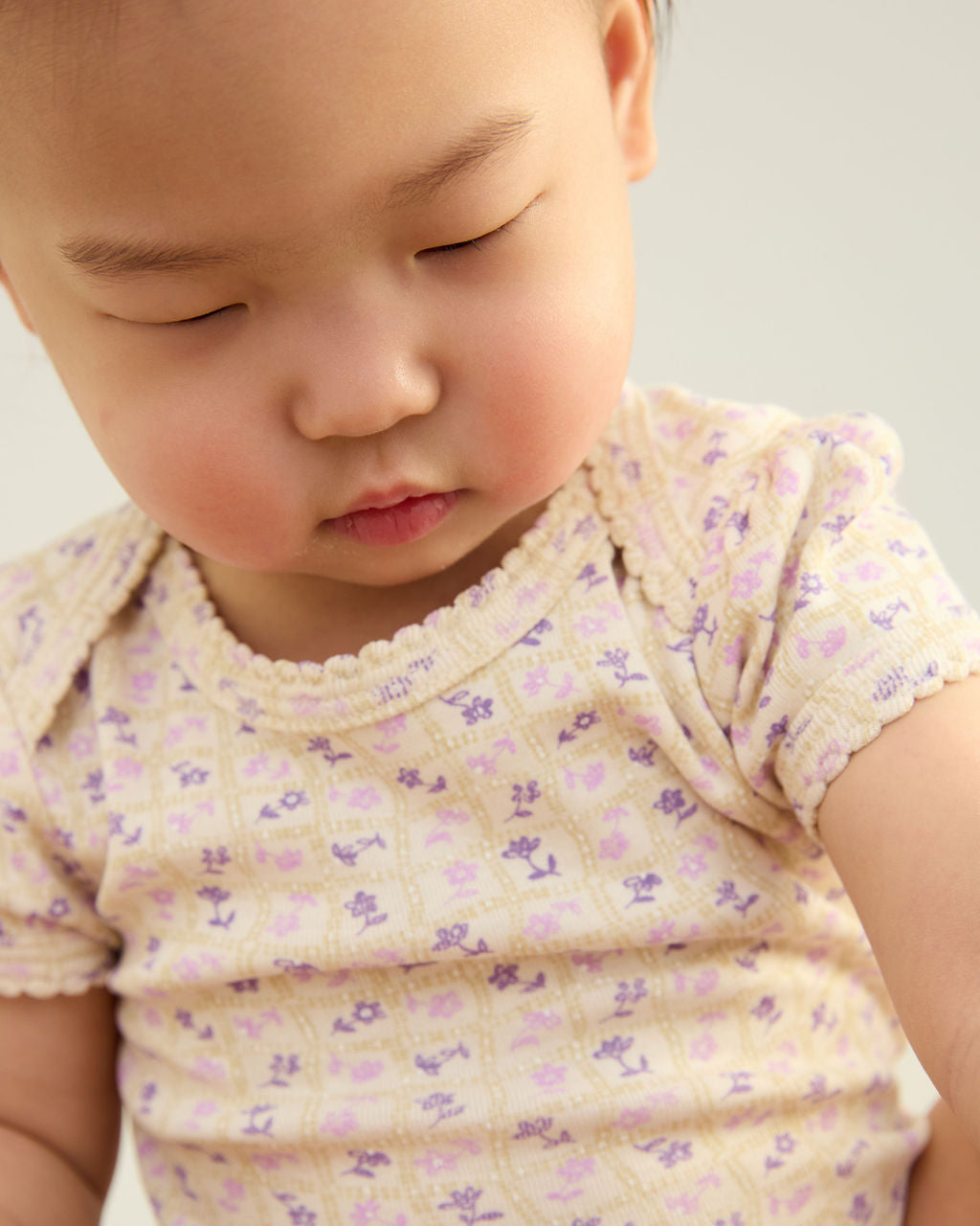 Bubble Pointelle / Flower Press Print, Soy