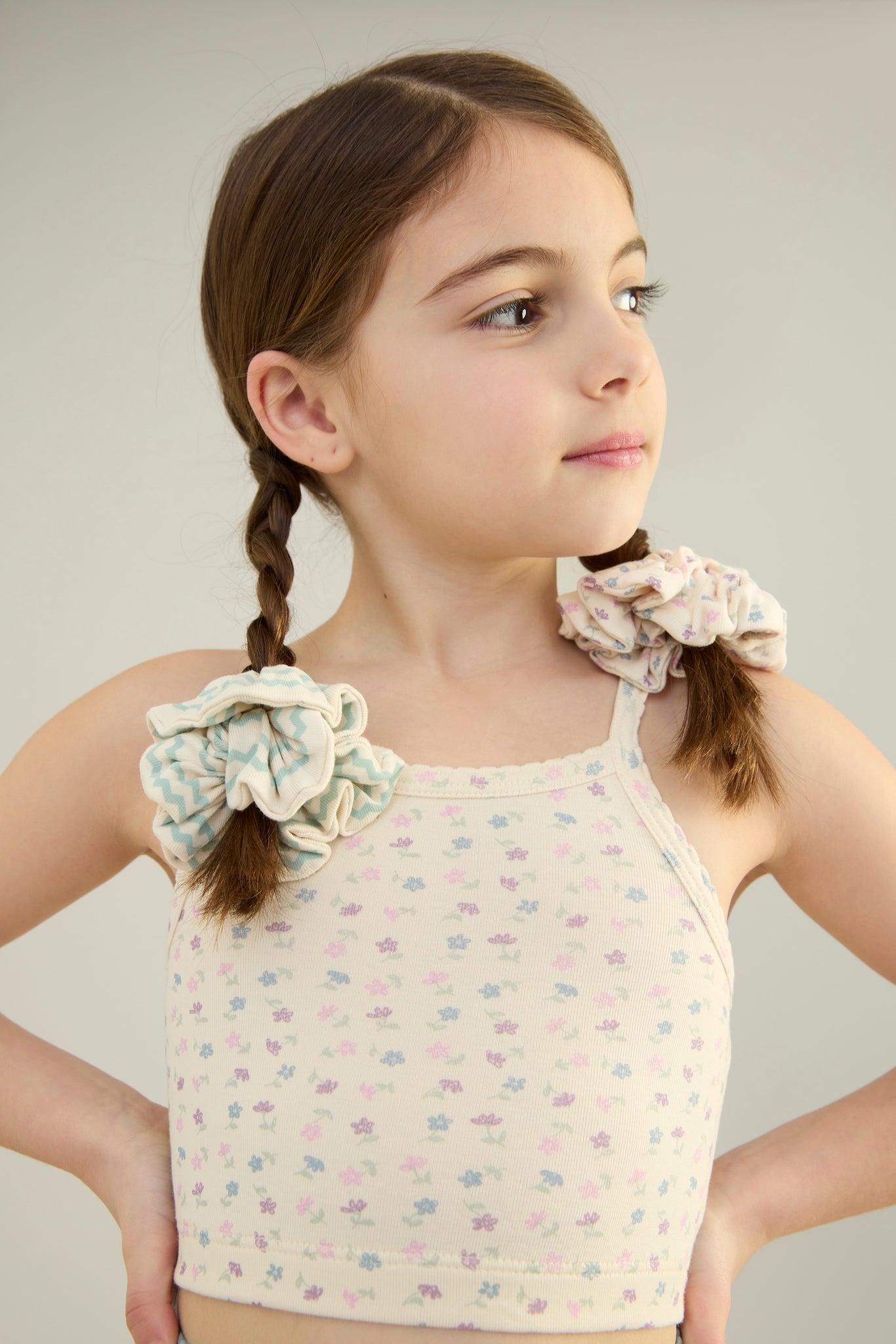 Chicweed Print, Mix / Ric Rac Print, Mentha