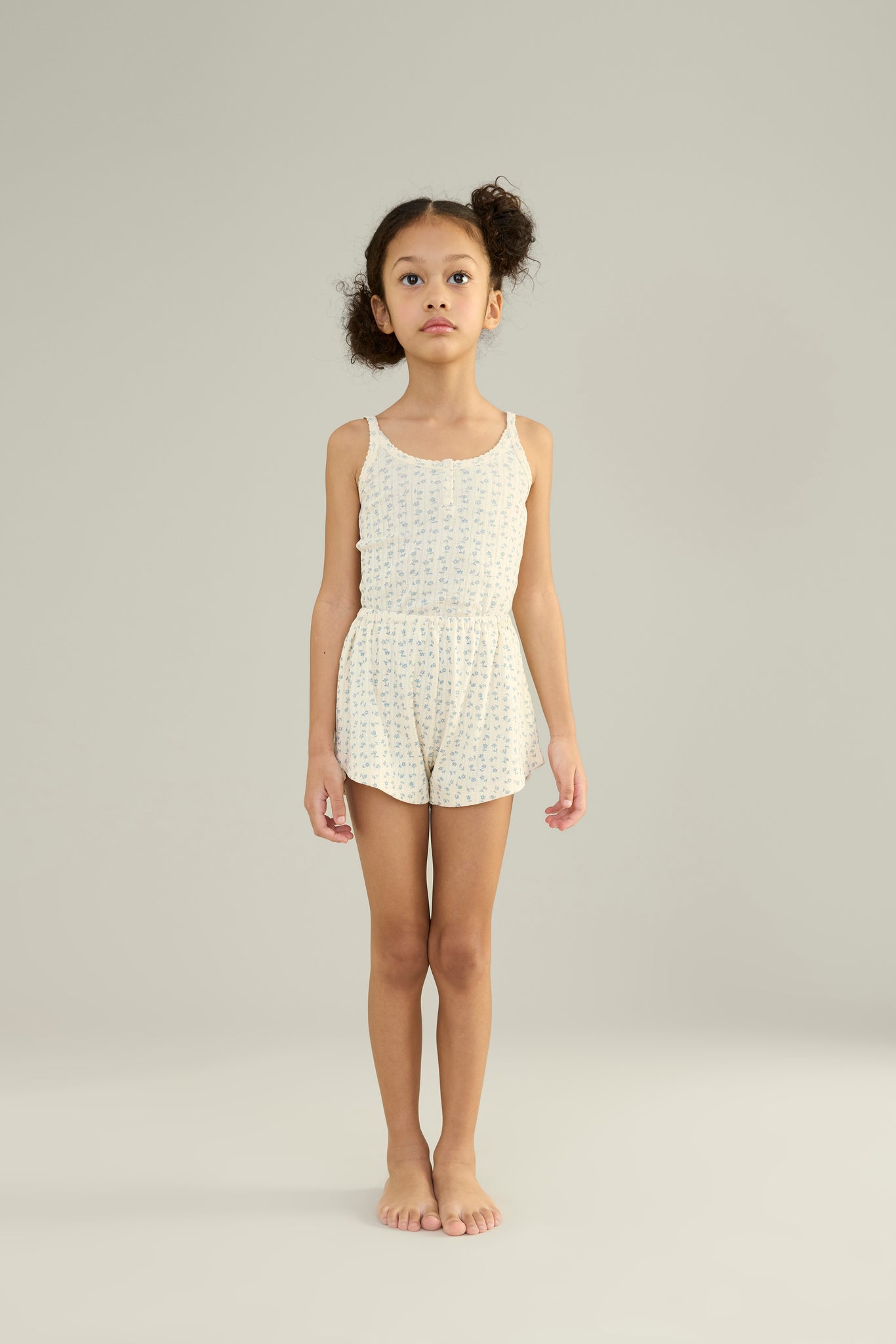 Chicweed Print Pointelle, Azul