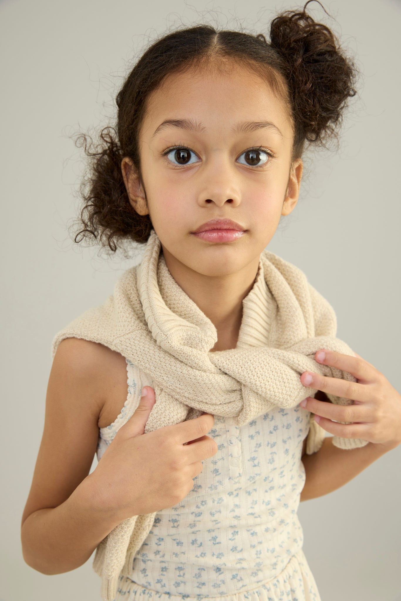 Chicweed Print Pointelle, Azul