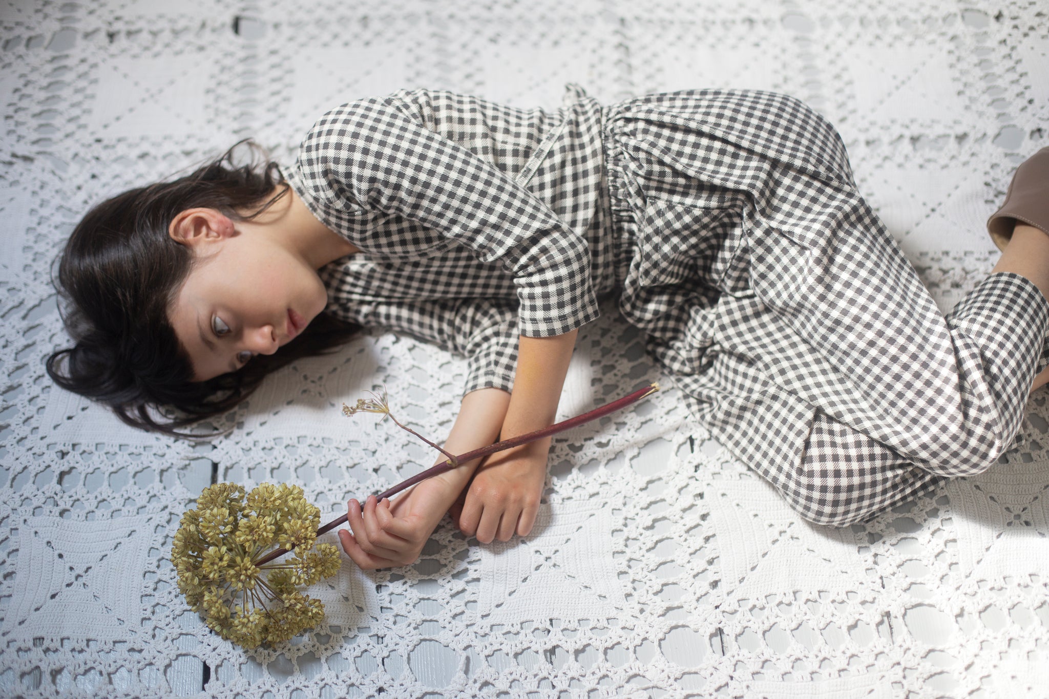 Gingham Print, Shale