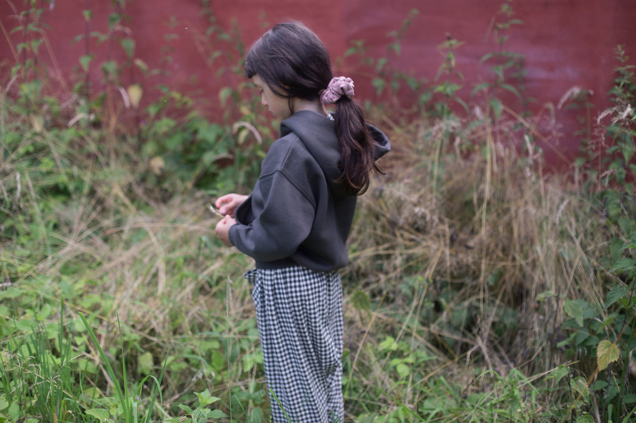 Gingham Print, Shale
