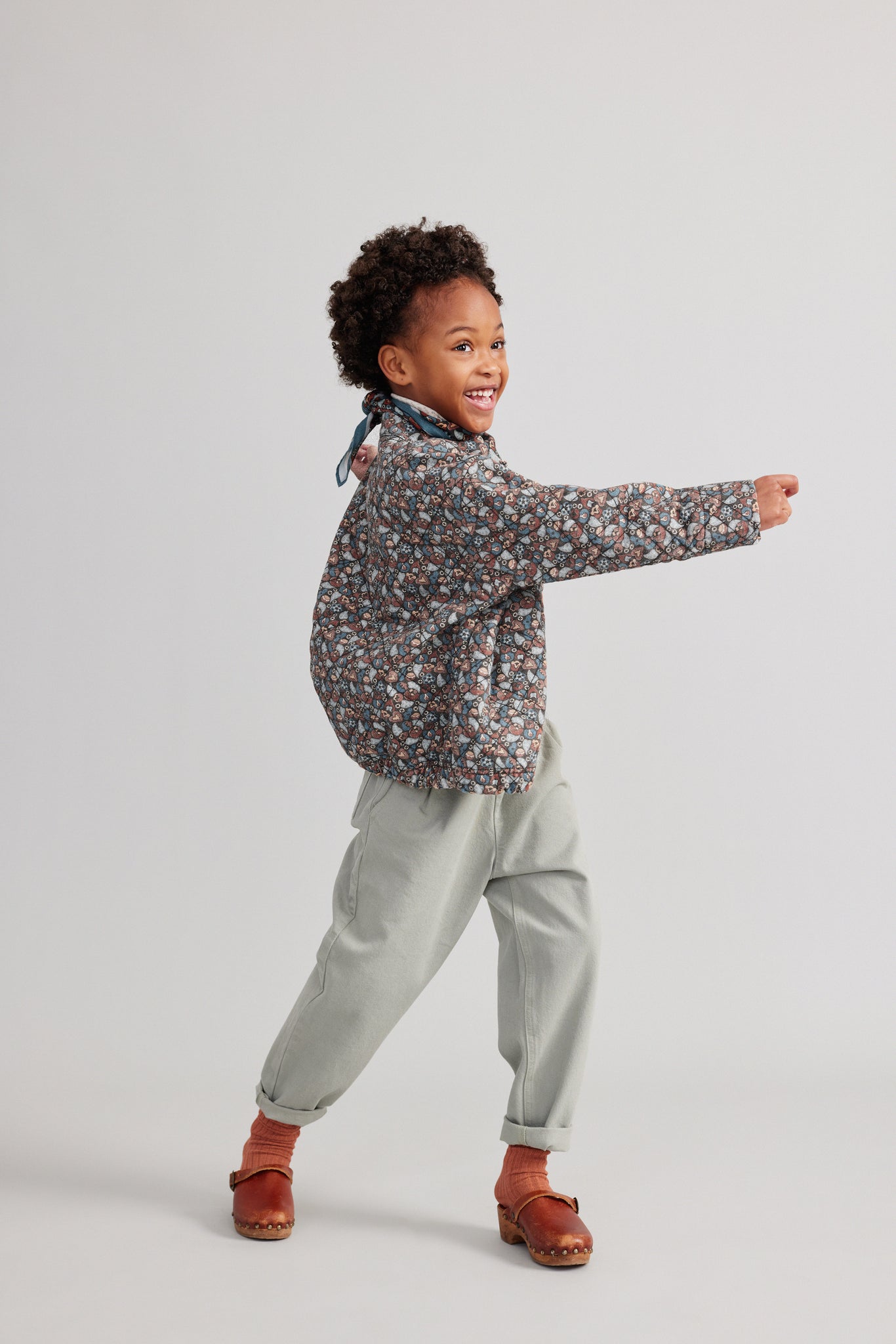 Quilted Jacket, Kaleidoscope Print – Soor Ploom