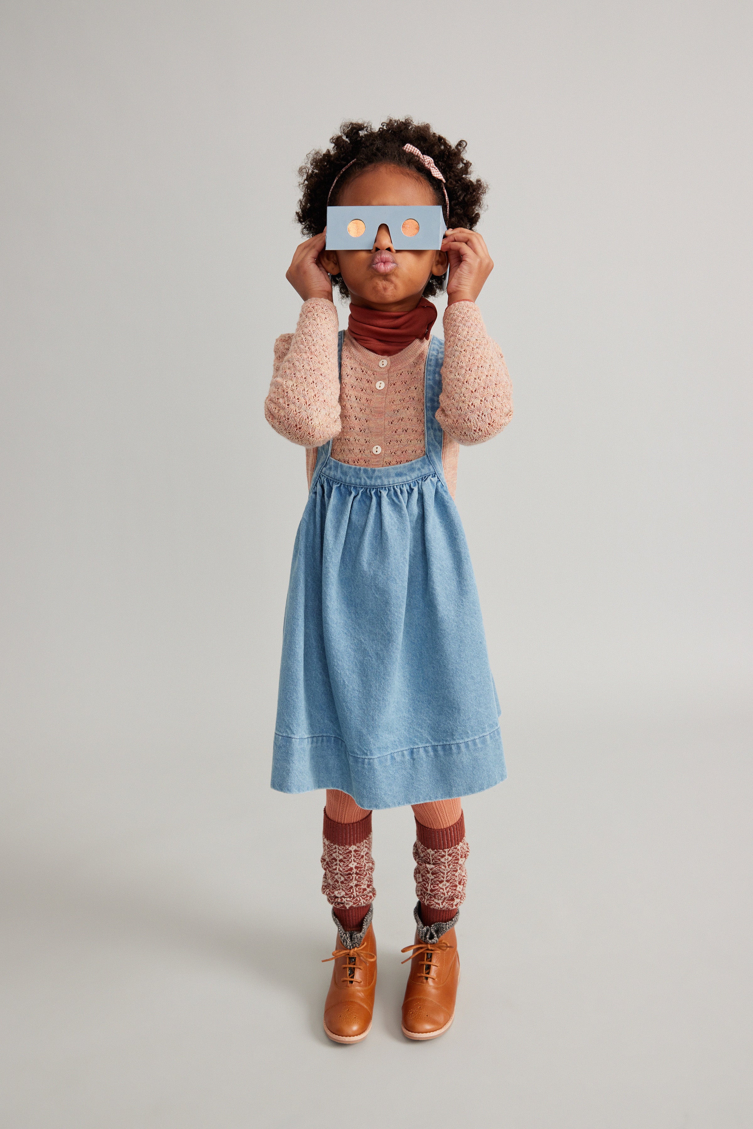 soor ploom eloise pinafore light denim 5-