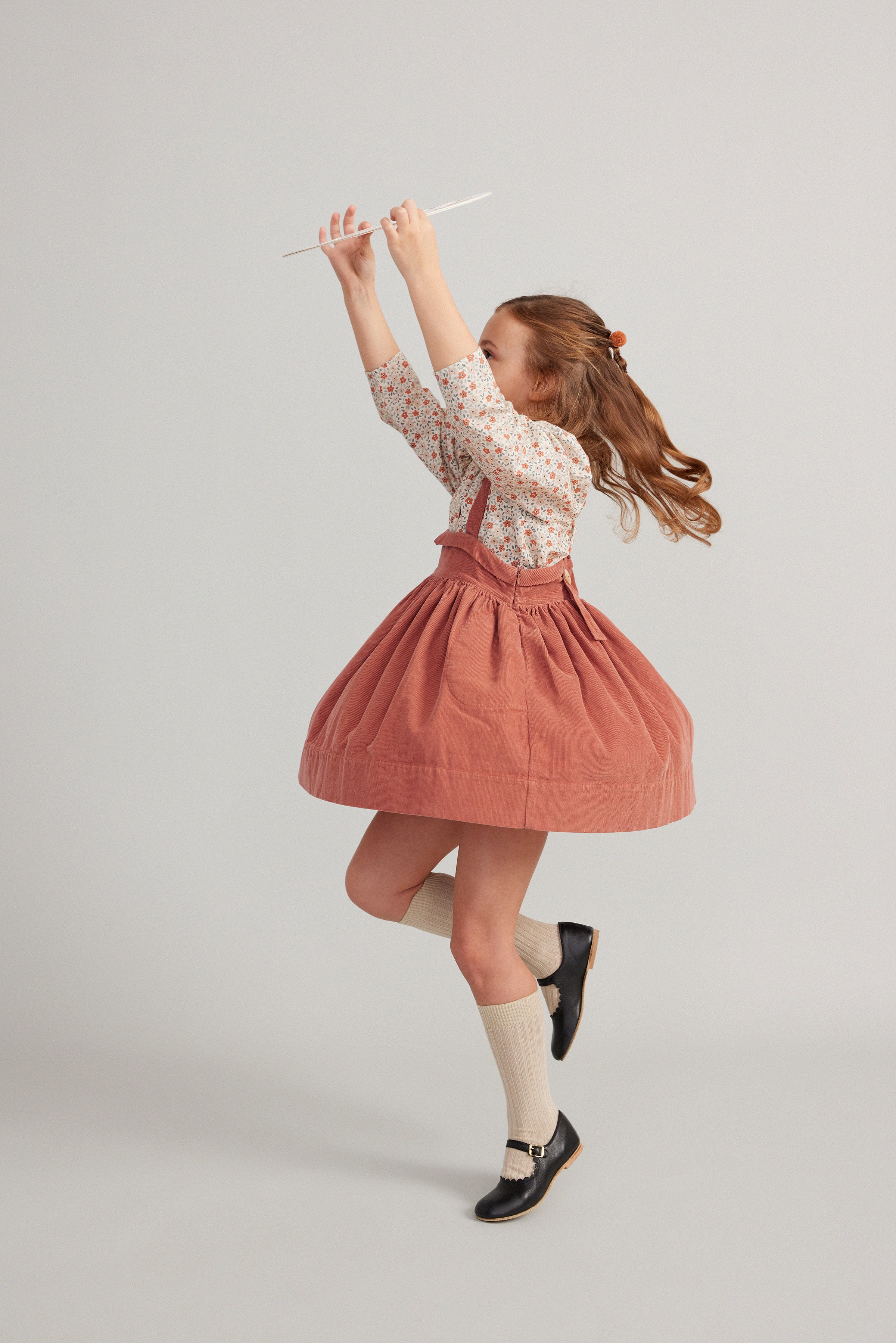 soor ploom Enola Pinafore， Quail 5y - ワンピース