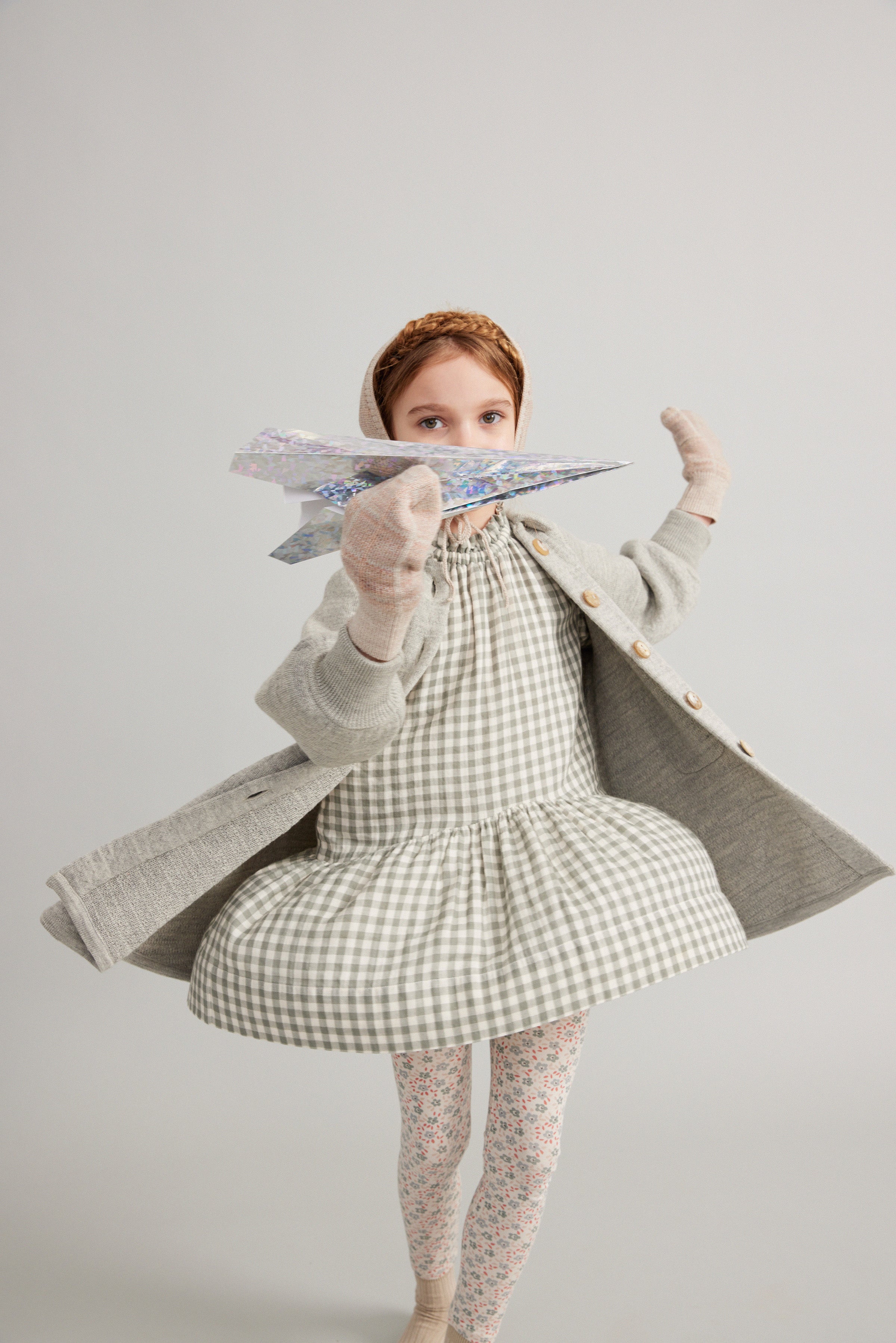 soor ploom Edith dress 3Y ギンガム-