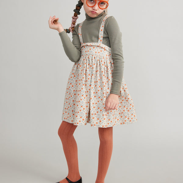 Enola Pinafore, Meadow Print