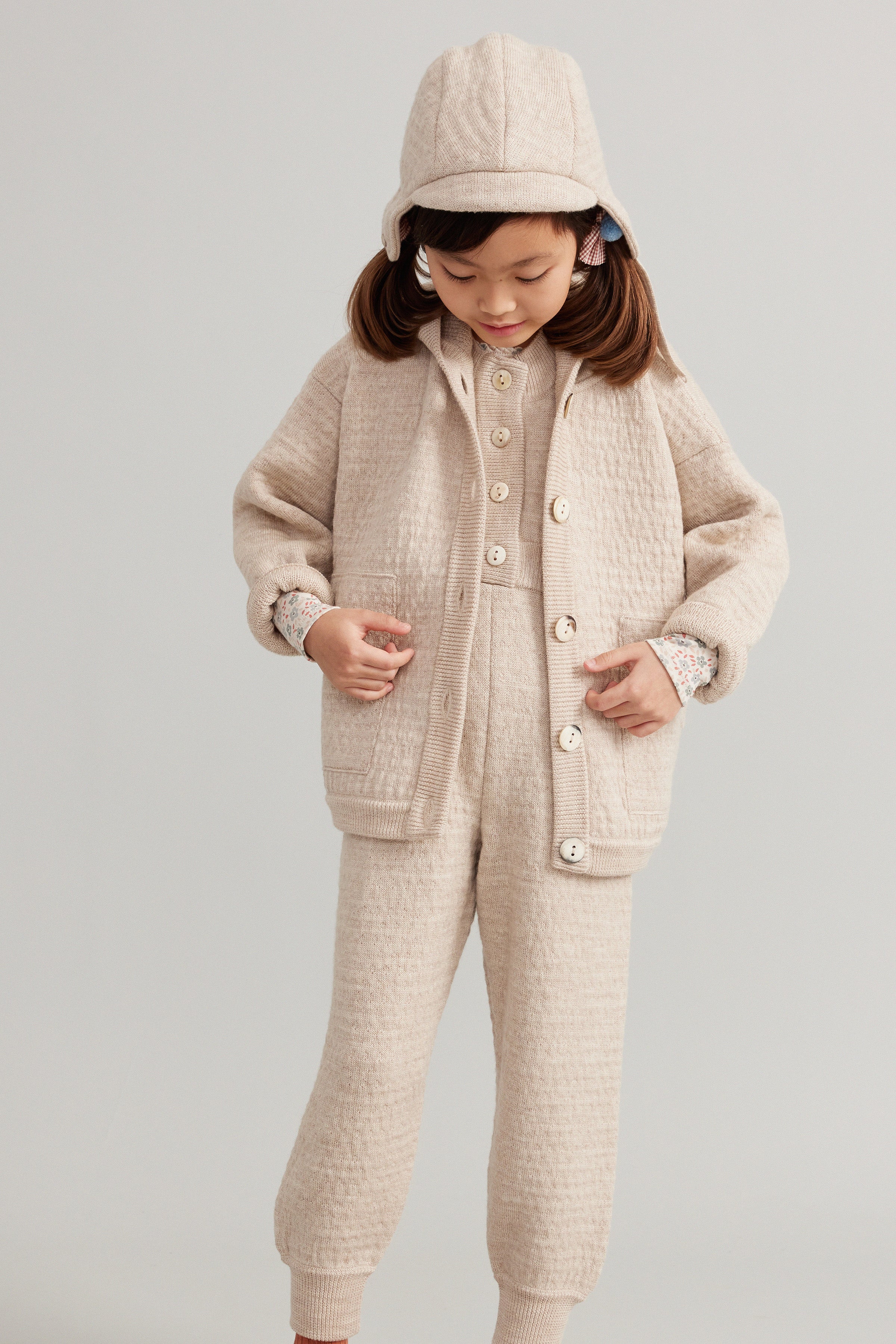 soor ploom Annie Coverall Linen - キッズ服女の子用(90cm~)
