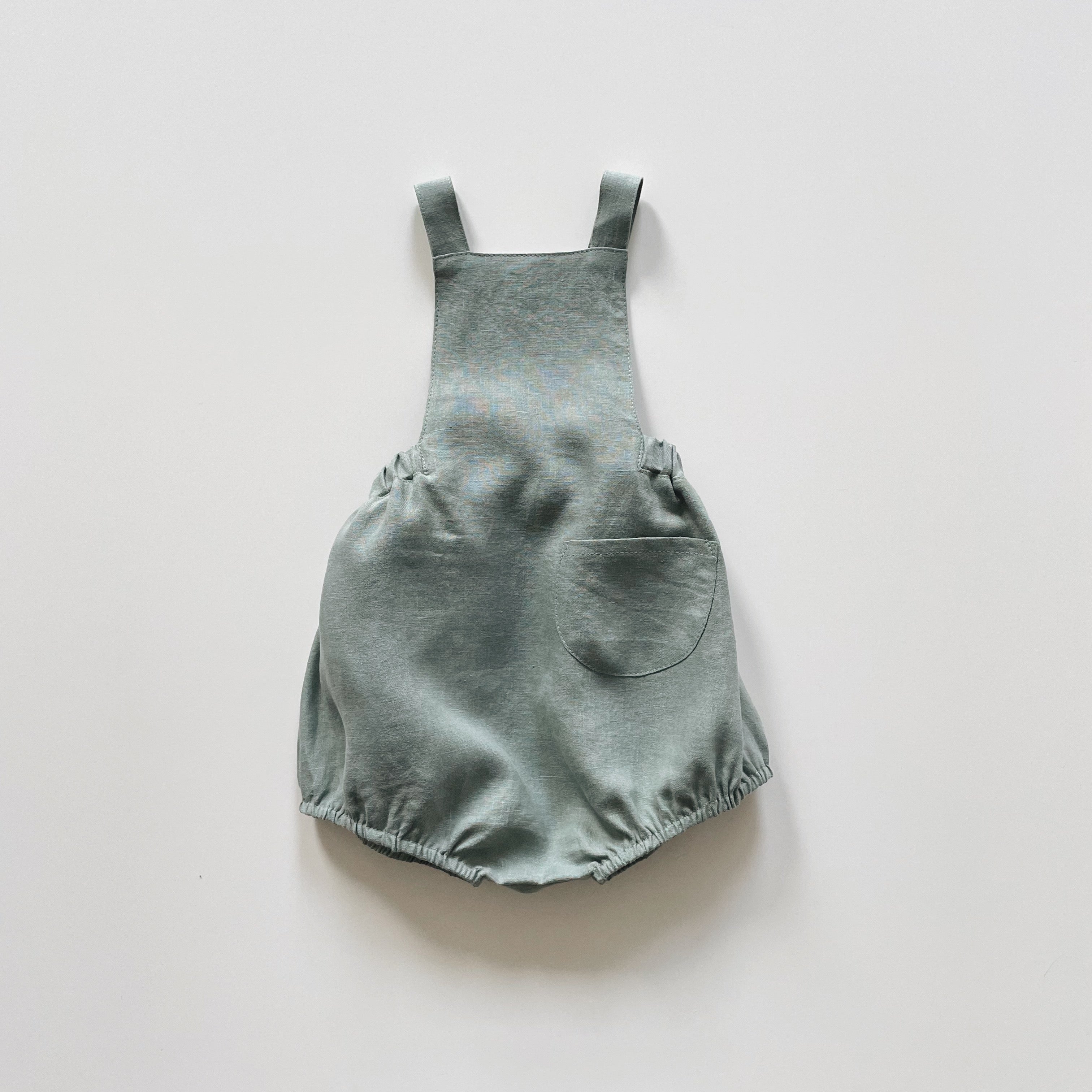 bonjousoor ploom Oona Romper Gray Denim 2y