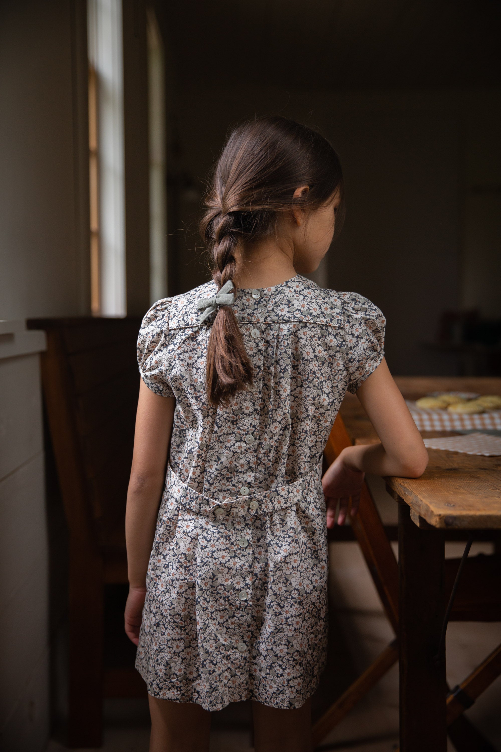 soor ploom LUPINE dress liberty floralキッズ/ベビー/マタニティ