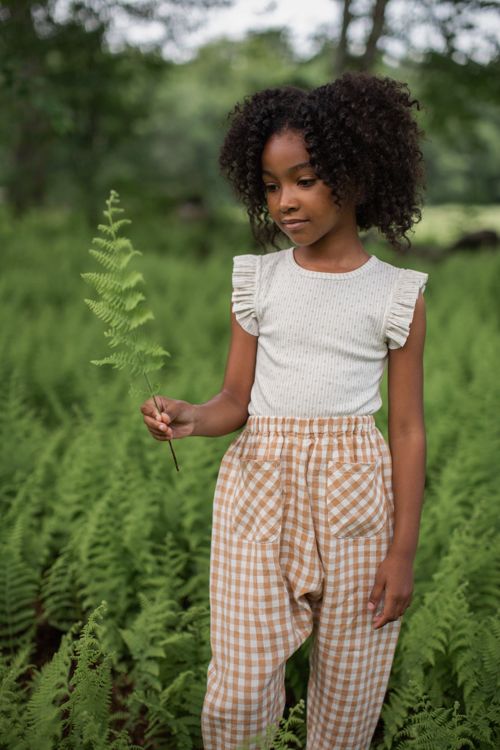 保証書付 soor soor Blouse, ploomブラウスgingham PLOOM soor 